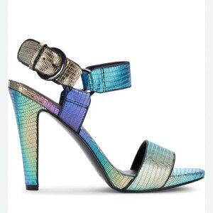 ANKLE STRAP HEELS by KARL LAGERFELD